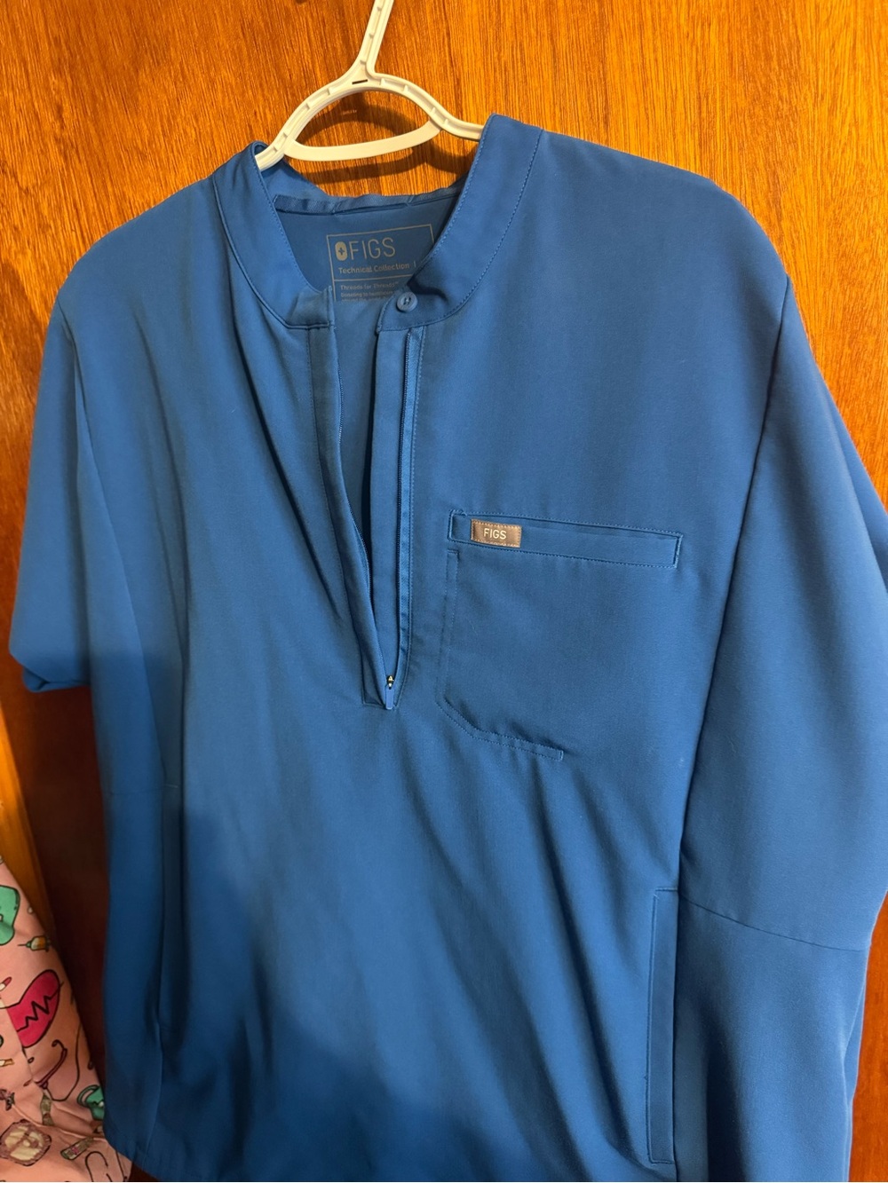 FIGS montex women's scrub top royal blue size xxl